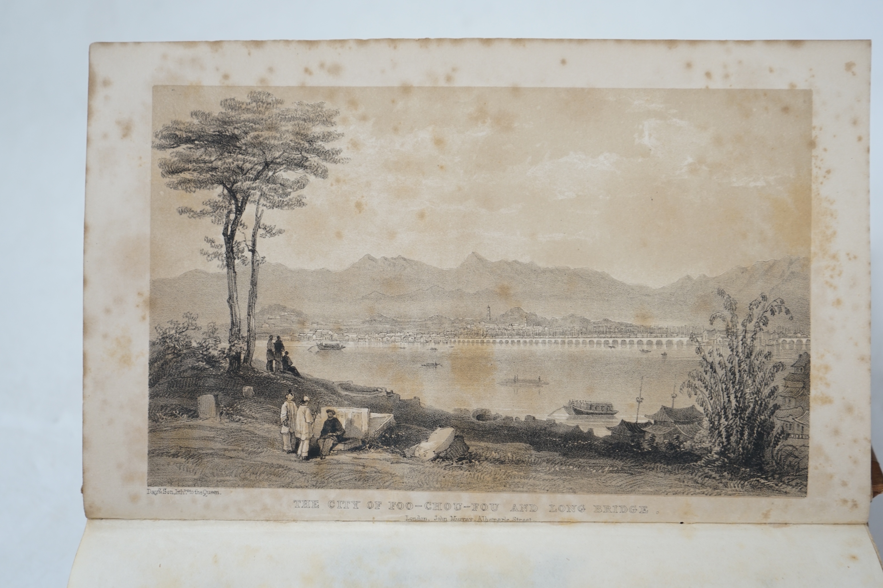 Fortune, Robert - Three Years' wanderings in the Northern Provinces of China, 1st edtn., gilt red cloth, John Murray, 1847